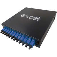 Excel Enbeam 12 LC Duplex (24 Fibres) Singlemode DIN Rail Box Blue