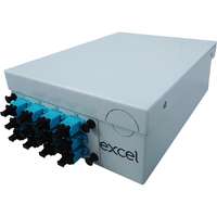 Caja de demarcación monomodo 12 LC dúplex (24 fibras) Enbeam, azul