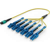 Elevate Base8 OS2 8 Fibre MPO Female to LC Pull Tab Fan Out Assembly Method B B2ca 20 m