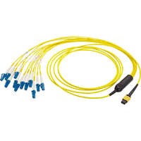 Excel Enbeam OM4 12 Core MTP to LC Fanout Cable...