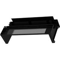 Elevate Aisle Containment Fixed end Roof Skylight 800W x 1200D Tempered Glass and Cable Trough Black