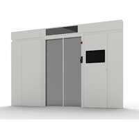 Elevate Aisle Containment Automatic (Double Row) Sliding Door 42U Racks 1200 Deep with 10&rsquo;&rsquo; Display White
