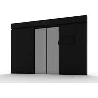 Elevate Aisle Containment Automatic (Double Row) Sliding Door 52U Racks 1200 Deep with 10&rsquo;&rsquo; Display Black