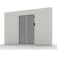 Elevate Aisle Containment Automatic (Double Row) Sliding Door 52U Racks 1200 Deep White