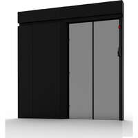 Elevate Aisle Containment Automatic (Single Row Left Hand) Sliding Door 52U Racks 1200 Deep Black