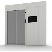 Elevate Aisle Containment Automatic (Single Row Right Hand) Sliding Door 52U Racks 1200 Deep with 10&rsquo;&rsquo; Display White