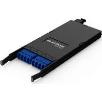 Elevate High Density Base8 - 8 Fibre OS2 LC-MPO Female Cassette Type A Black